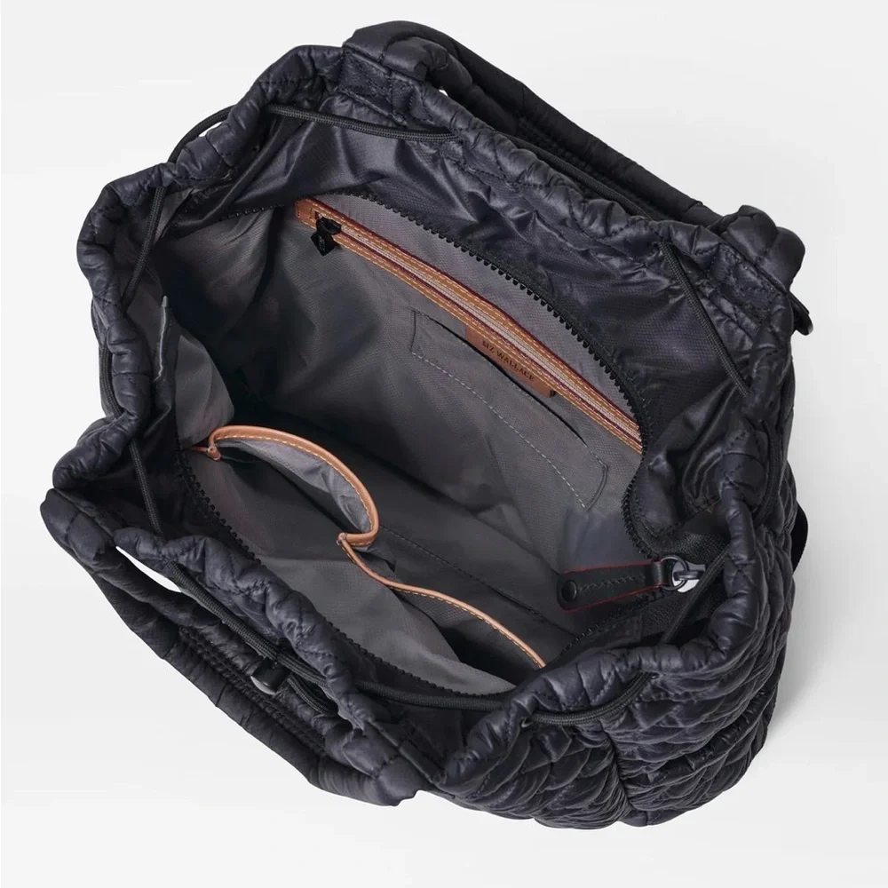 MZ Wallace Black Quilted convertible Tote-Backpack - Picture 5 of 7